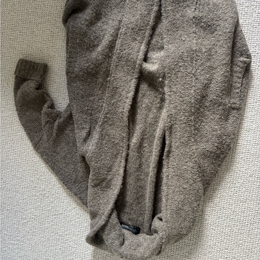 Cozy Brown Knit Cardigan